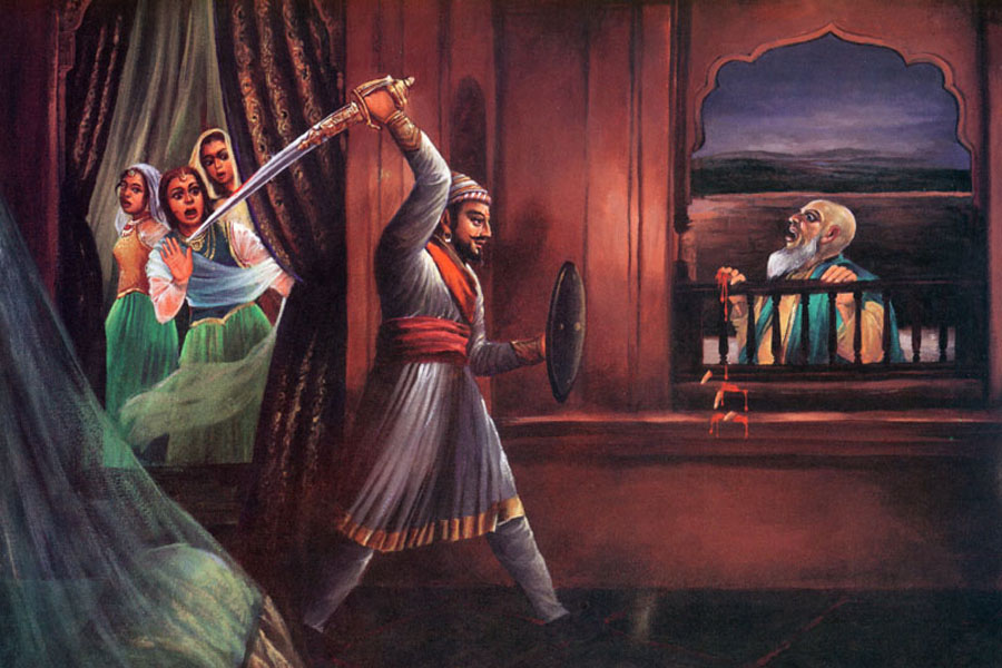 Shivaji-Maharaj-Killing-Shaista-Khan